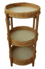 Üçlü Bambu Sehpa