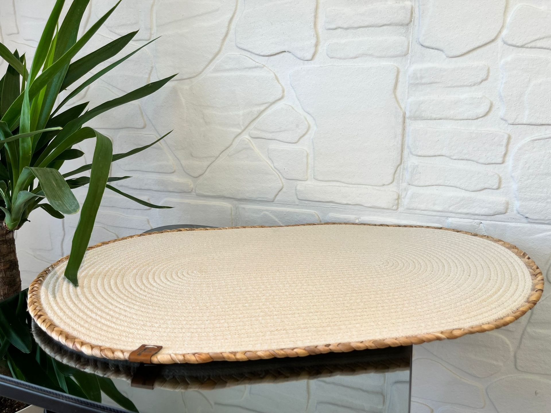 Bambu Detaylı Örme Krem