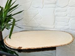 Bambu Detaylı Örme Krem
