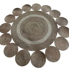 ÖRME HALI Gri Kahve