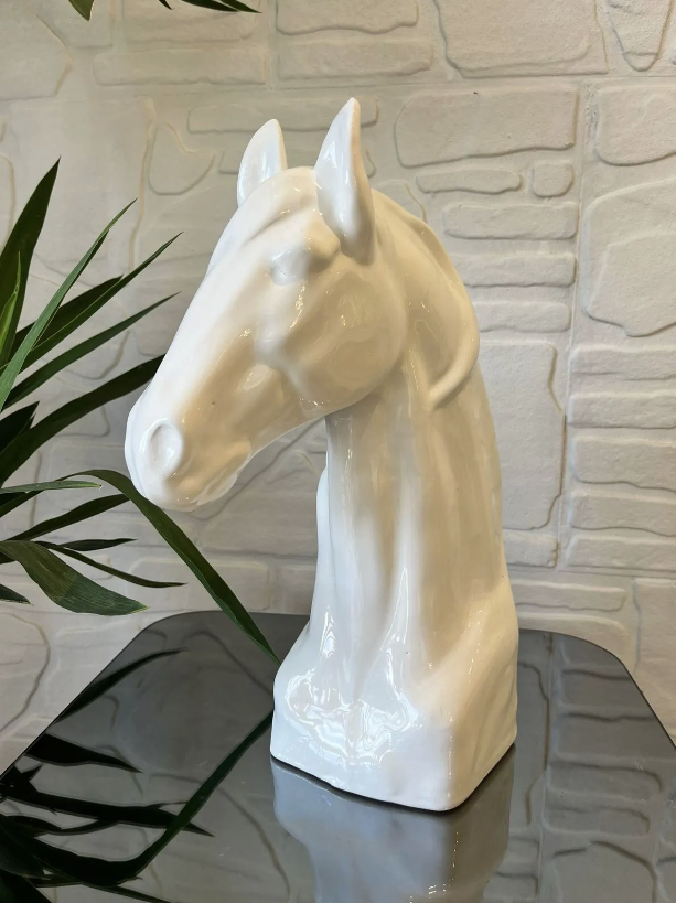 At Figürü Beyaz - Orta Boy