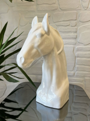 At Figürü Beyaz - Orta Boy