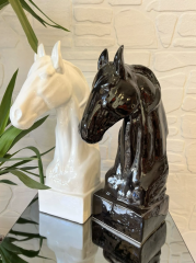 At Figürü Beyaz - Büyük Boy