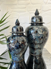 İkili Şah Küp Gece Mavisi