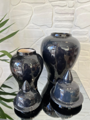 İkili Şah Küp Siyah Zarafet