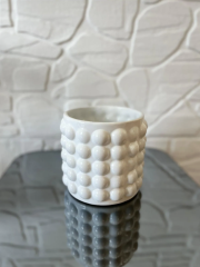 Üçlü Vazo Takımı Beyaz