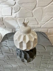 Jar Kuşlu Vazo Beyaz