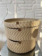 Üçlü Sepet Çok Renkli