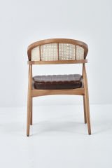 Balaz Sandalye CEVİZ - BORDO