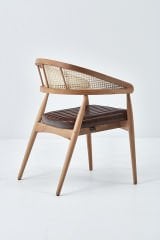 Balaz Sandalye CEVİZ - BORDO