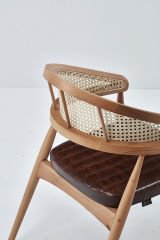 Balaz Sandalye CEVİZ - BORDO